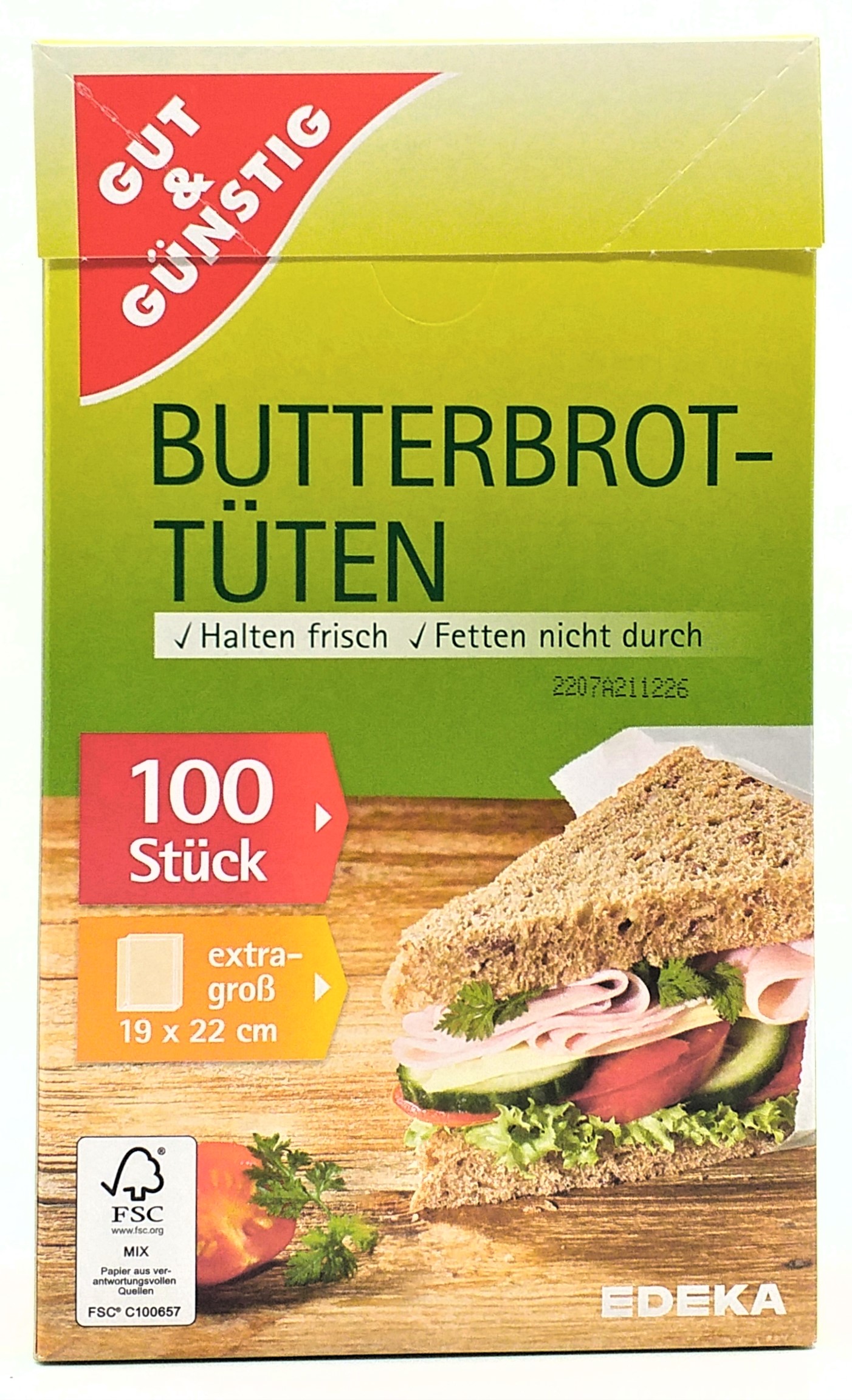 GUT & GÜNSTG Butterbrottüten  100ST
