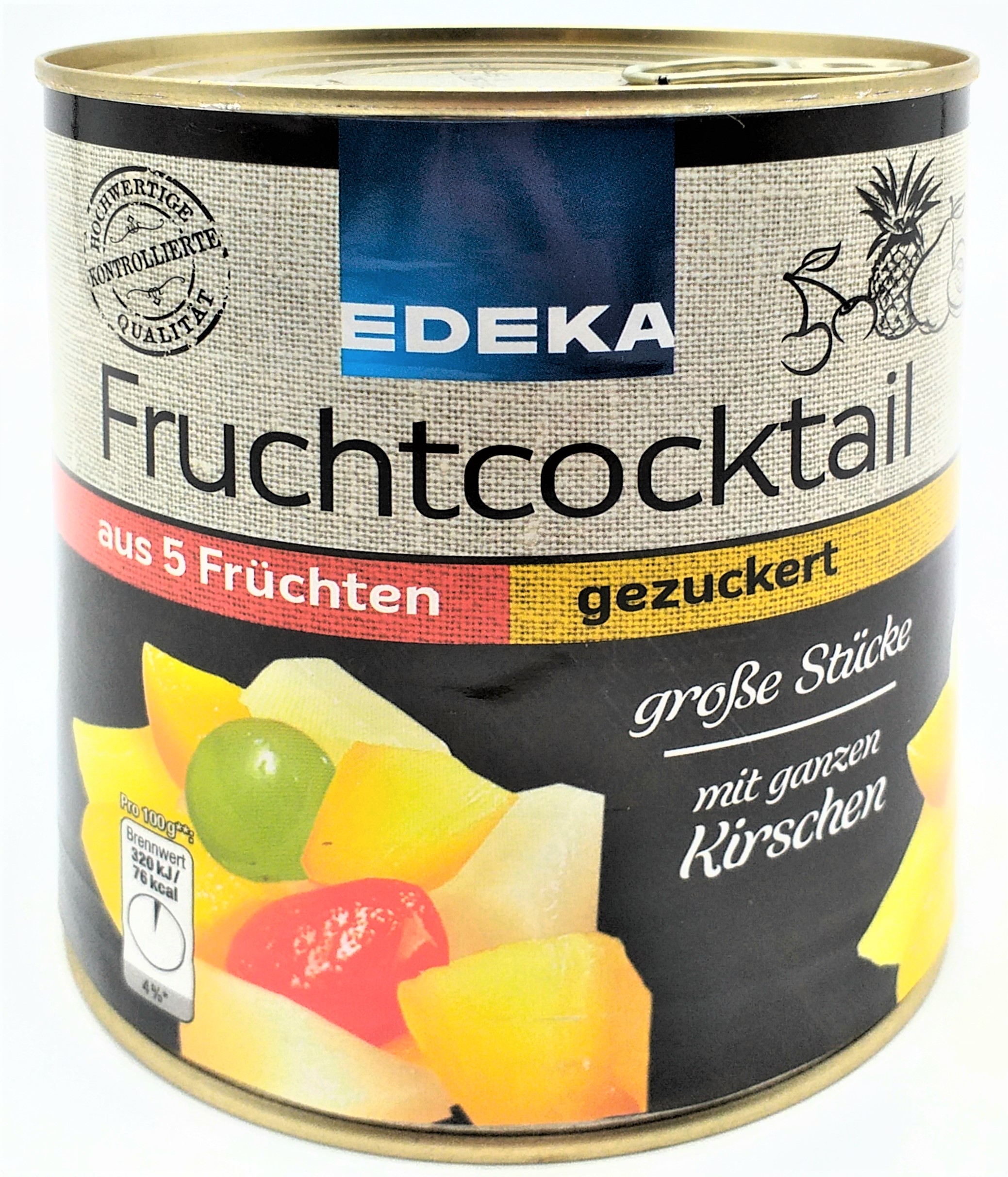 EDEKA 5-Fruchtcocktail gezuckert 140g