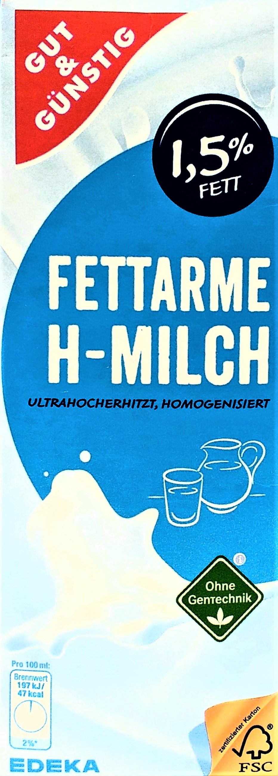 G&G H-Milch 1,5% Fett 1l 