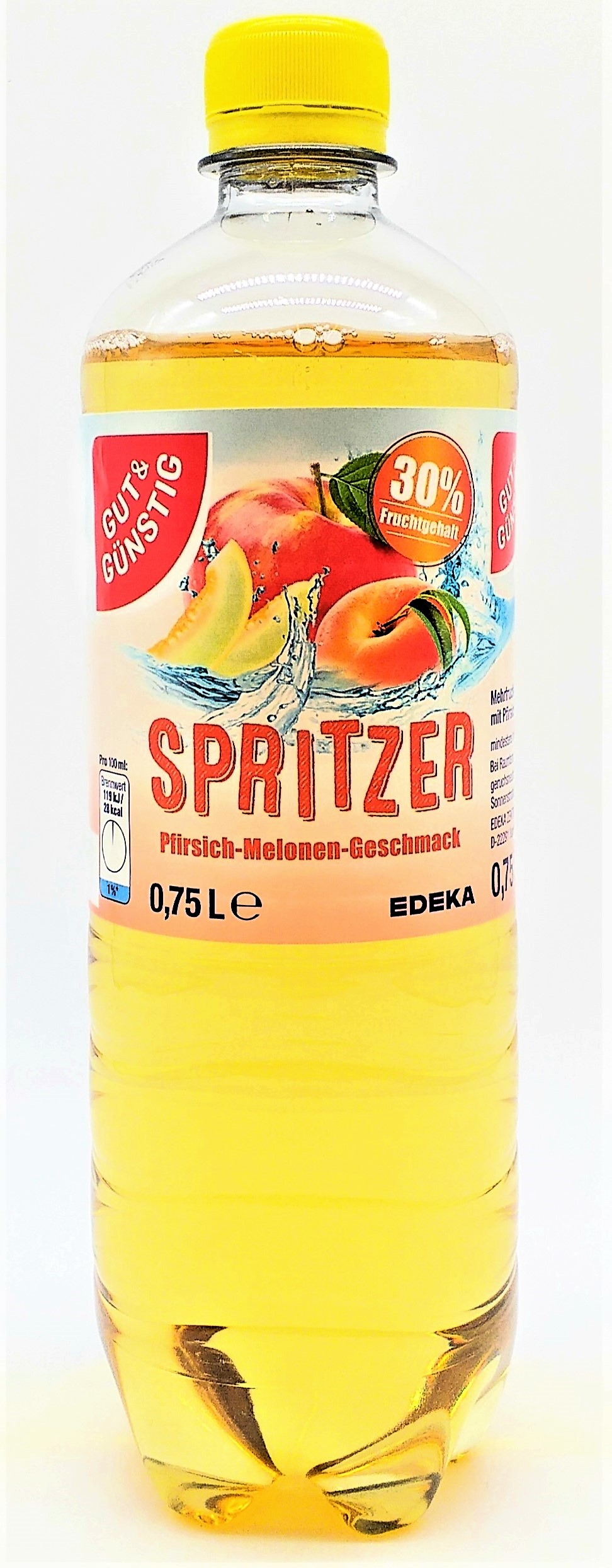 Gut & Günstig Spritzer Pfirsich-Melone, 6er  0,75l 