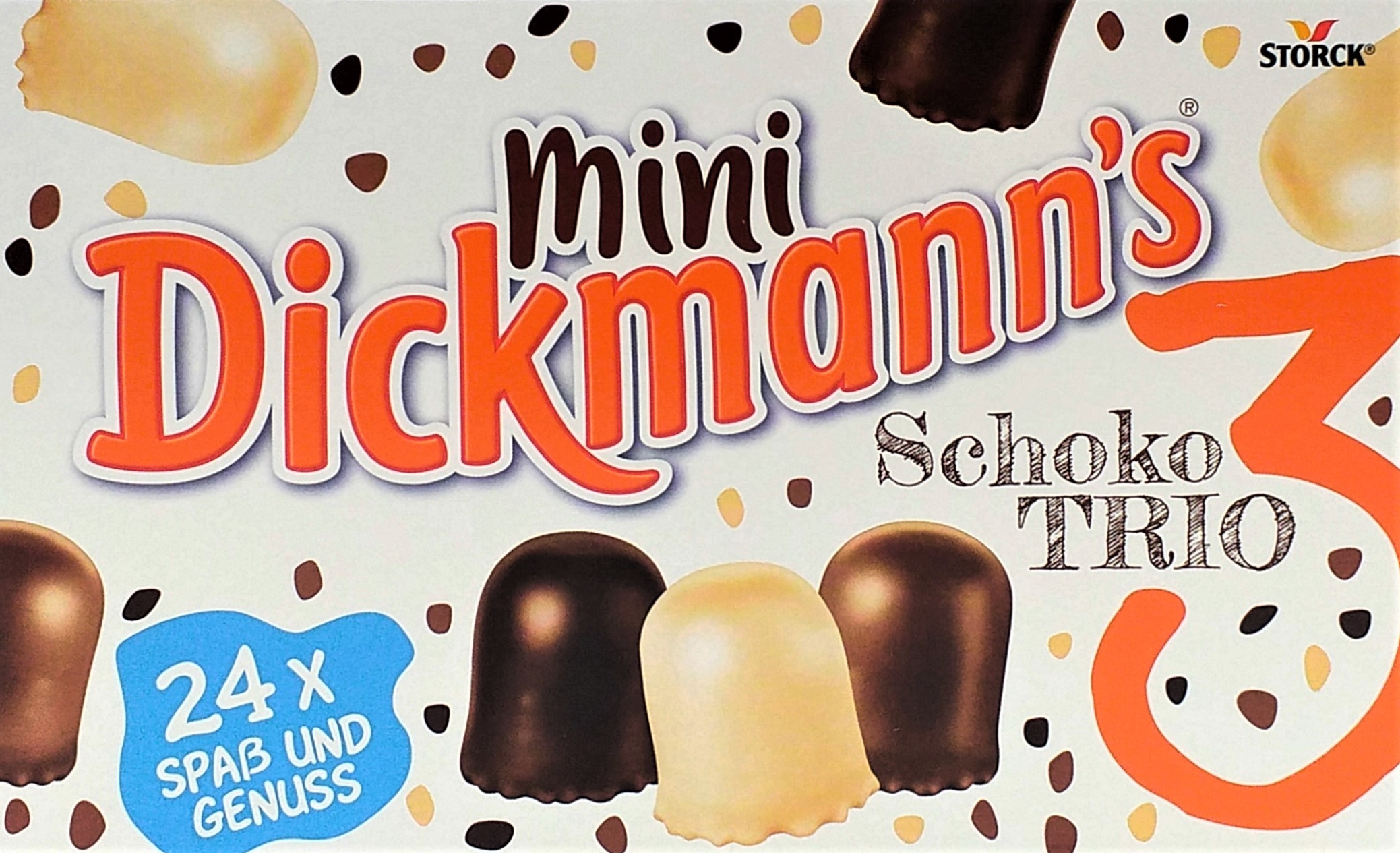 Dickmanns Mini Schoko Trio 200g  24 Stück