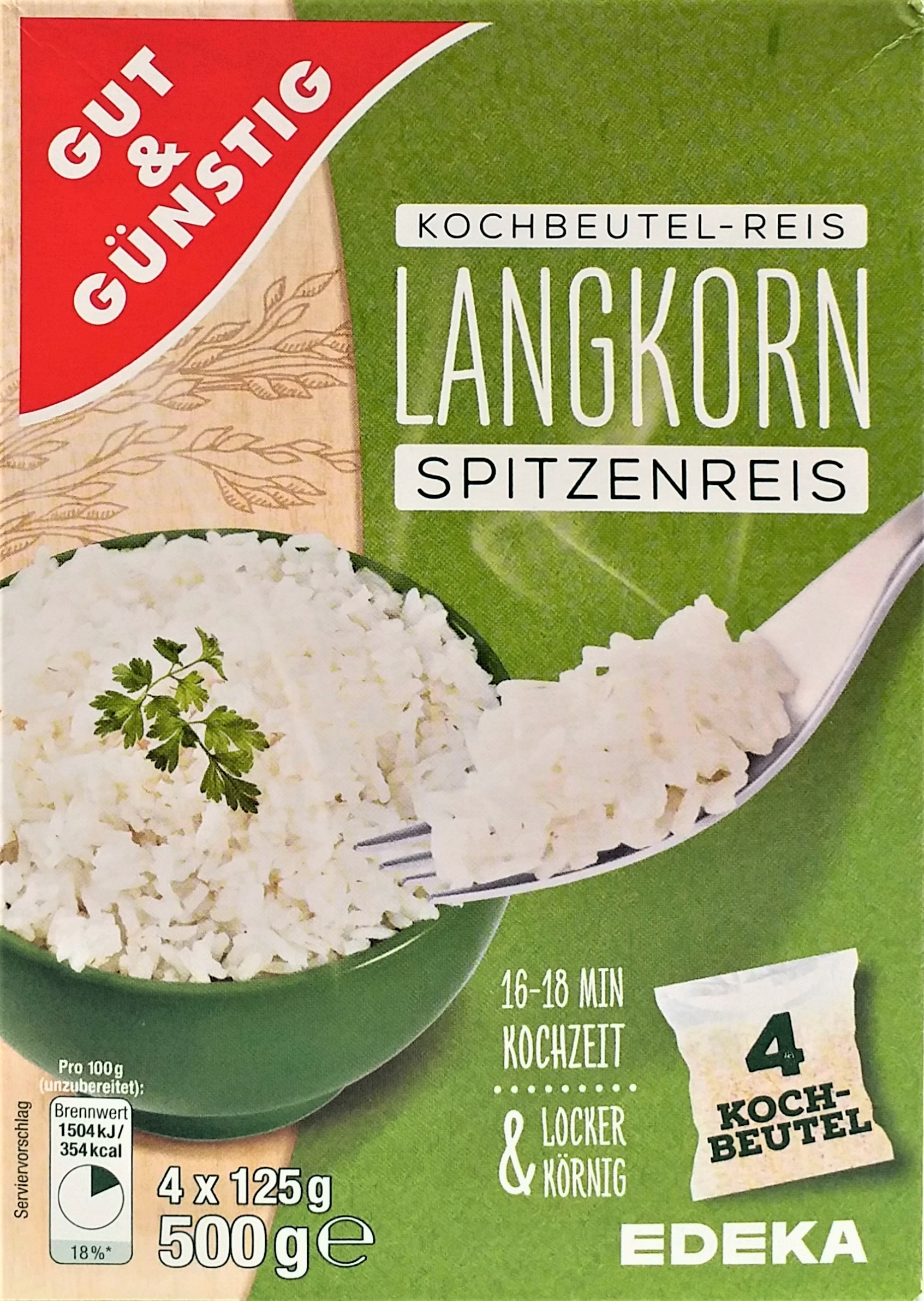 G&G Langkorn-Spitzenreis Kochbeutel 500g