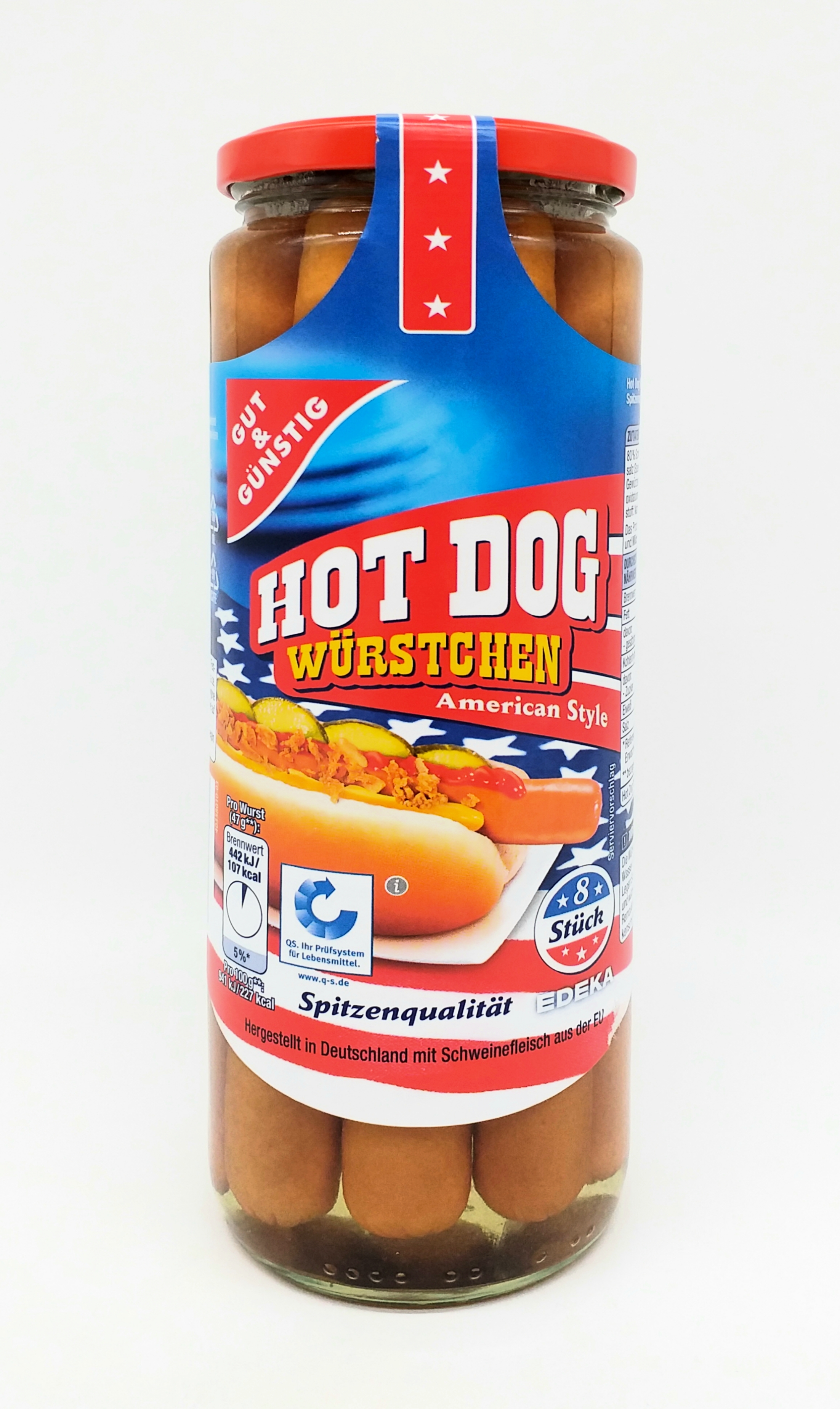 G&G Hot Dog Würstchen 8ST 375g