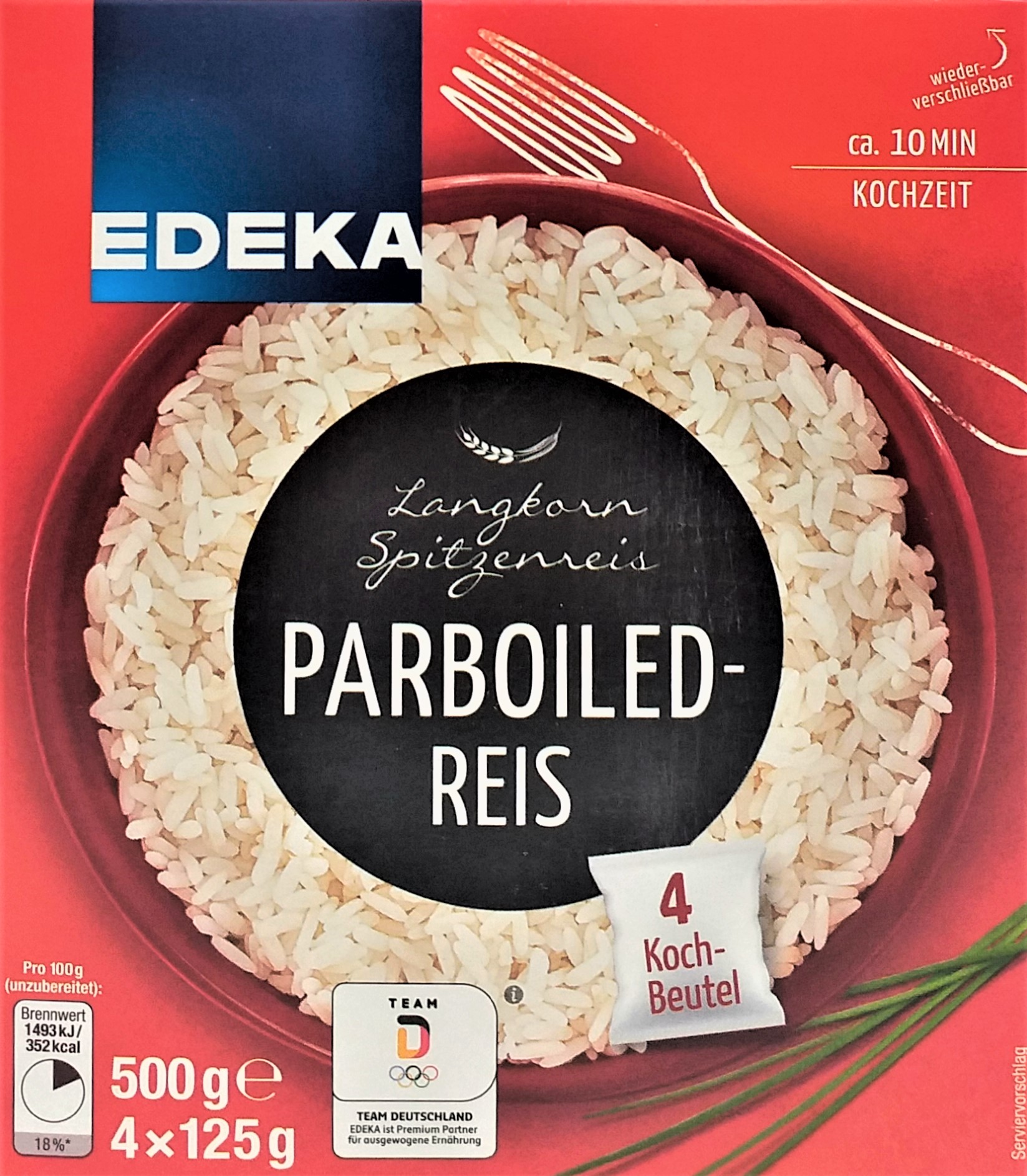EDEKA Parboiled Reis im Kochbeutel 500g