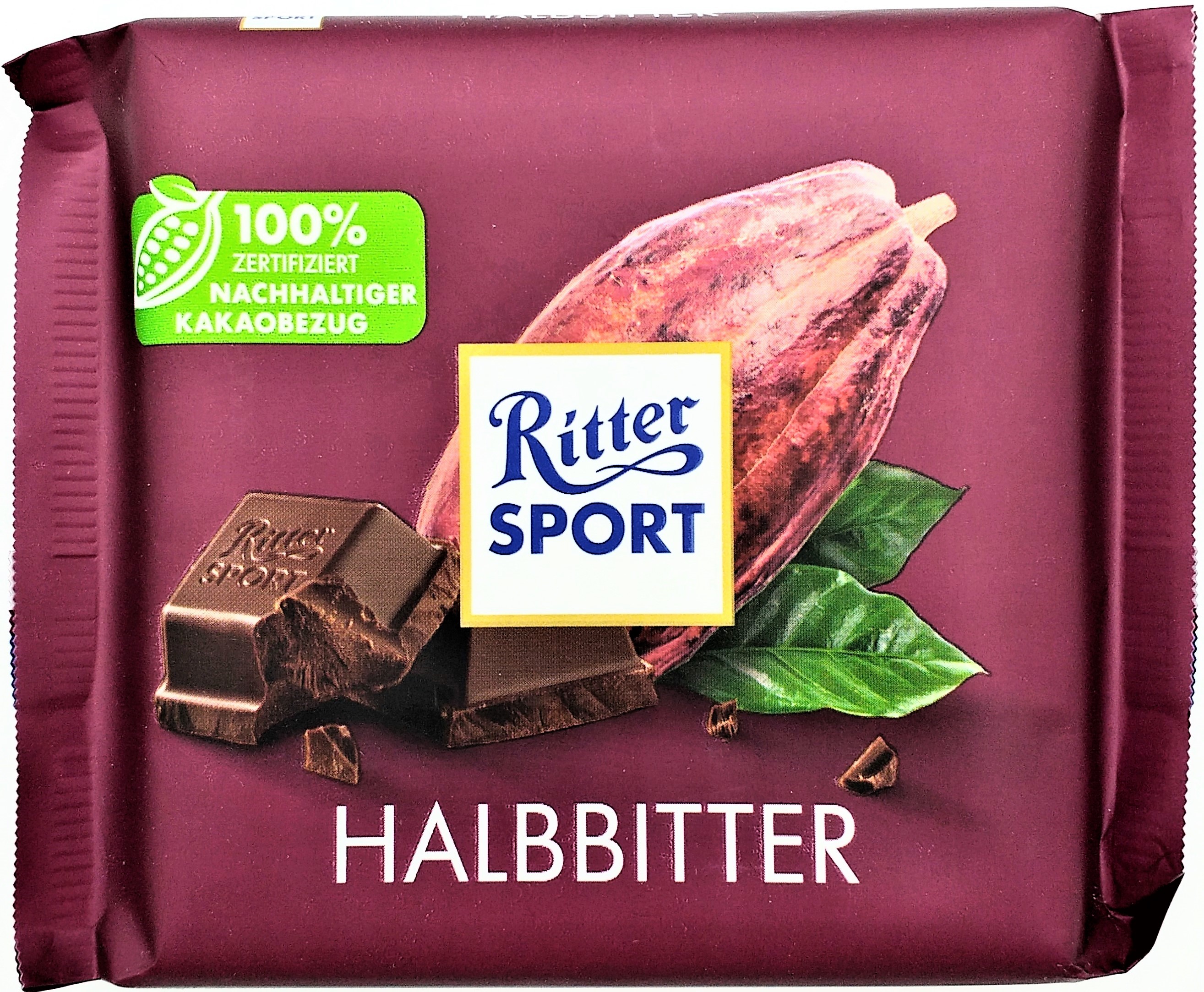 Ritter Sport Halbbitter Tafel 100g
