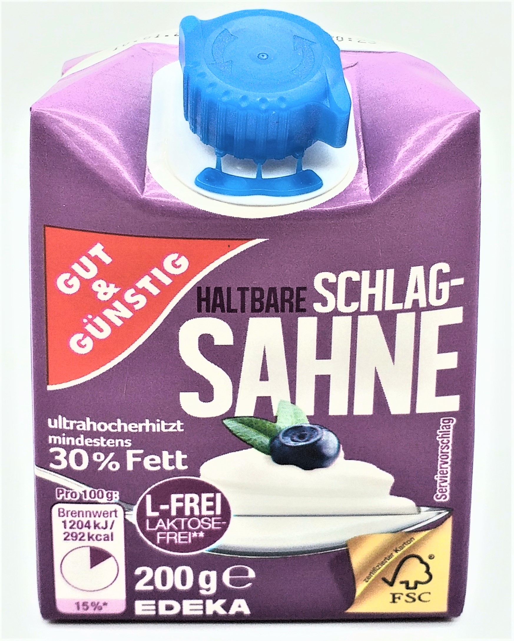G&G H-Sahne laktosefrei 30% 200g