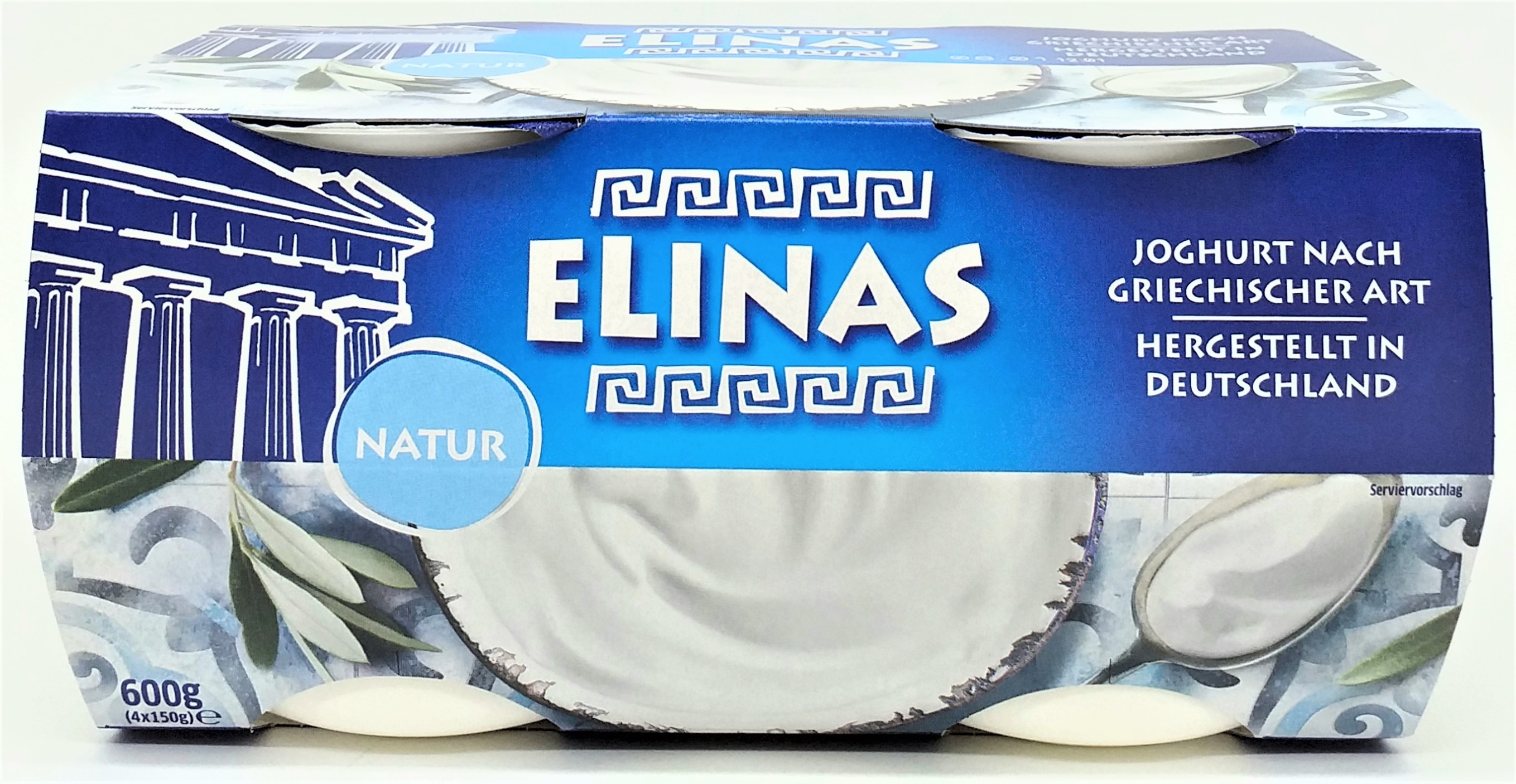 ELINAS Joghurt Griechische Art  Natur 9,4%  Fett  4x150g