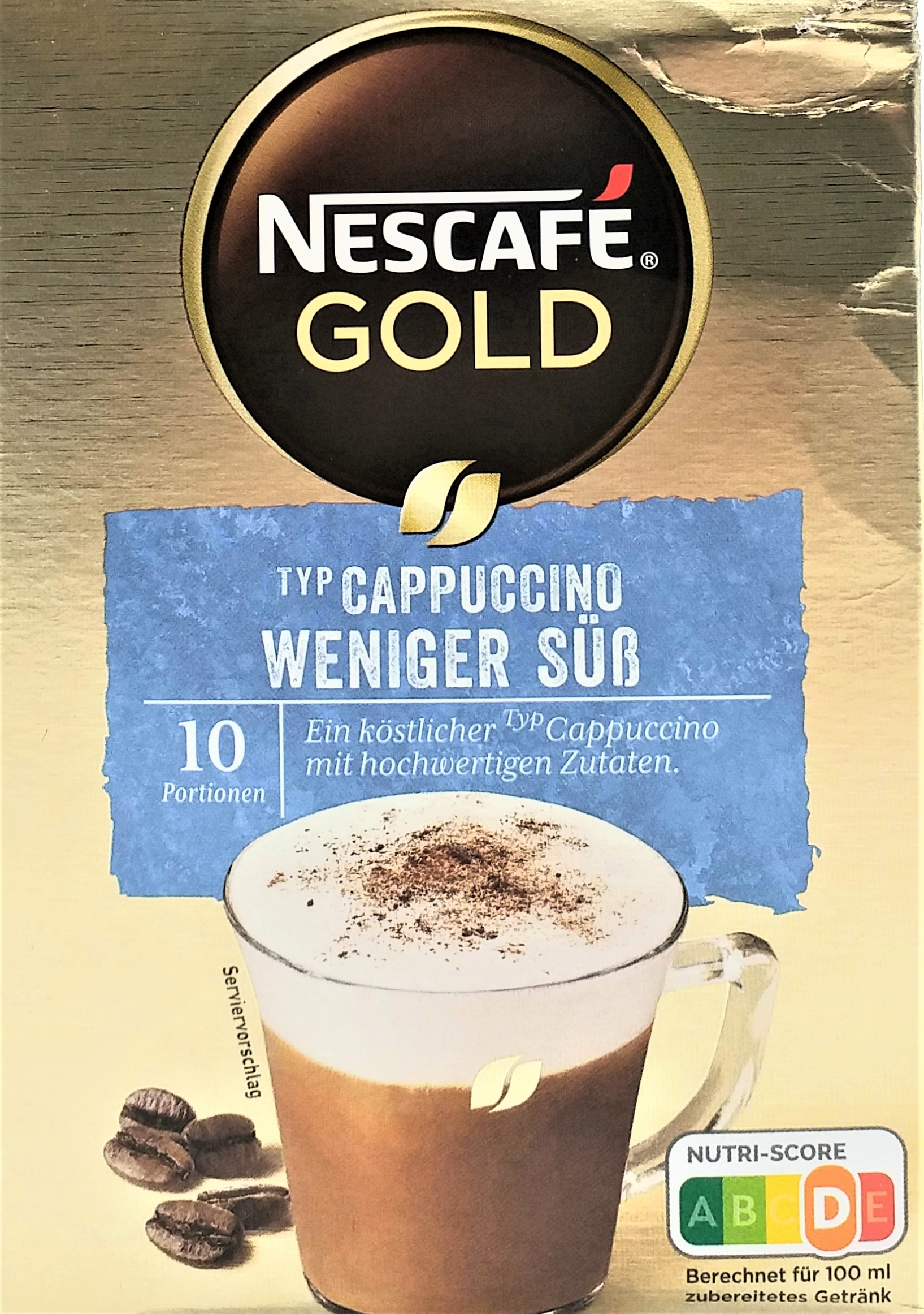 Nescafe Gold Cappuccino weniger süß 125g