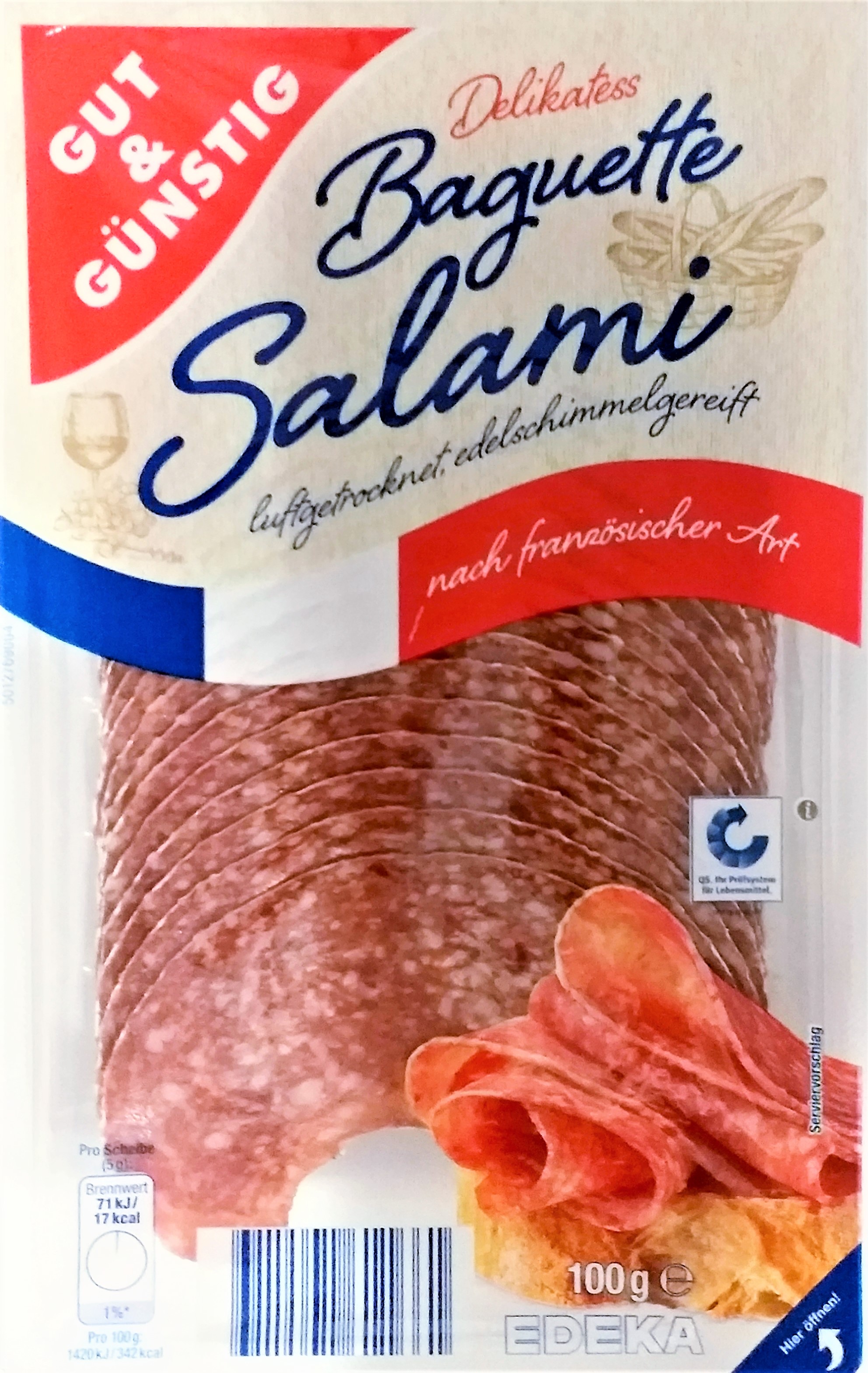 G&G Baguette Salami 100g QS