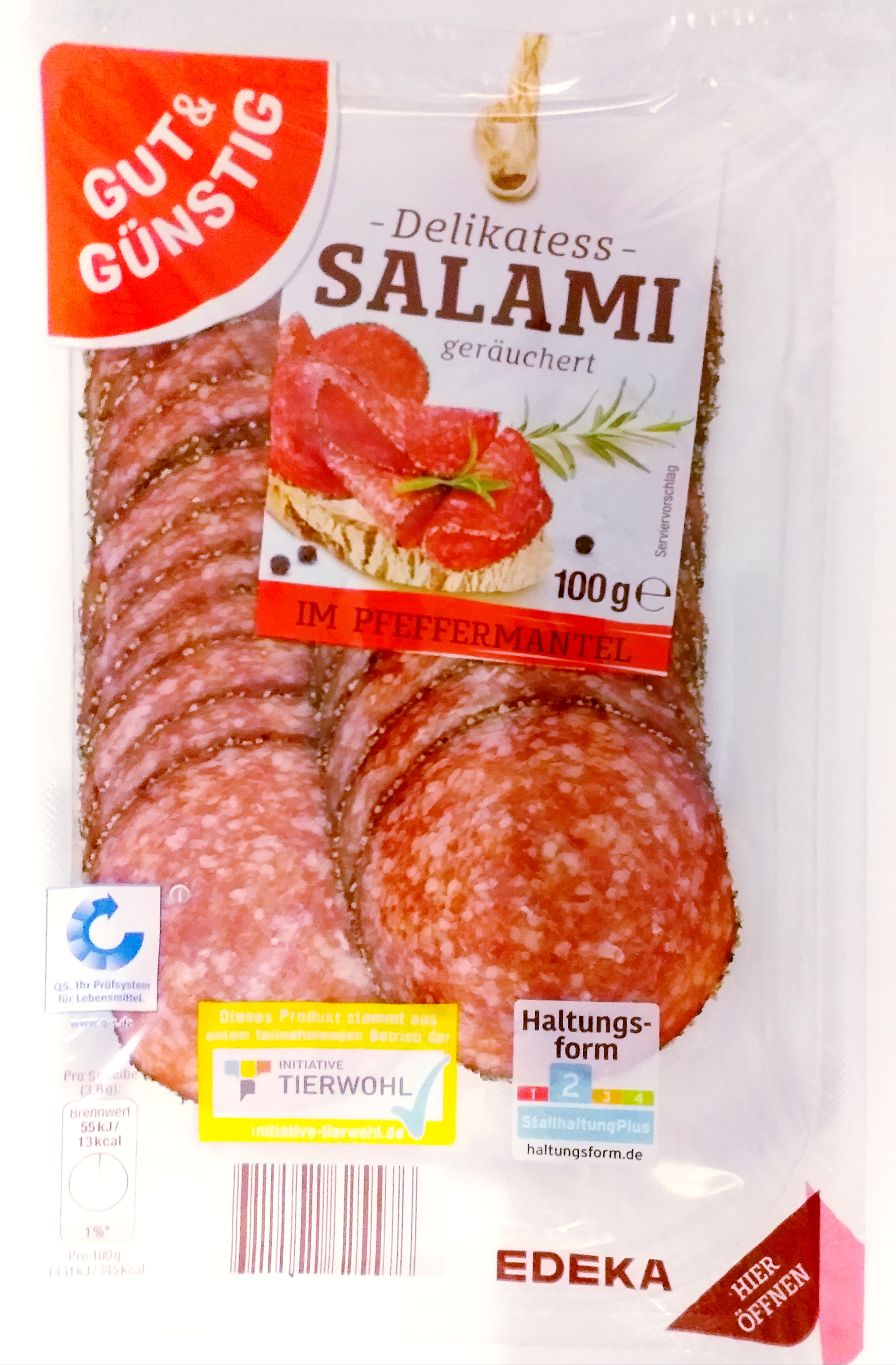 G&G Salami im Pfeffermantel 100g QS