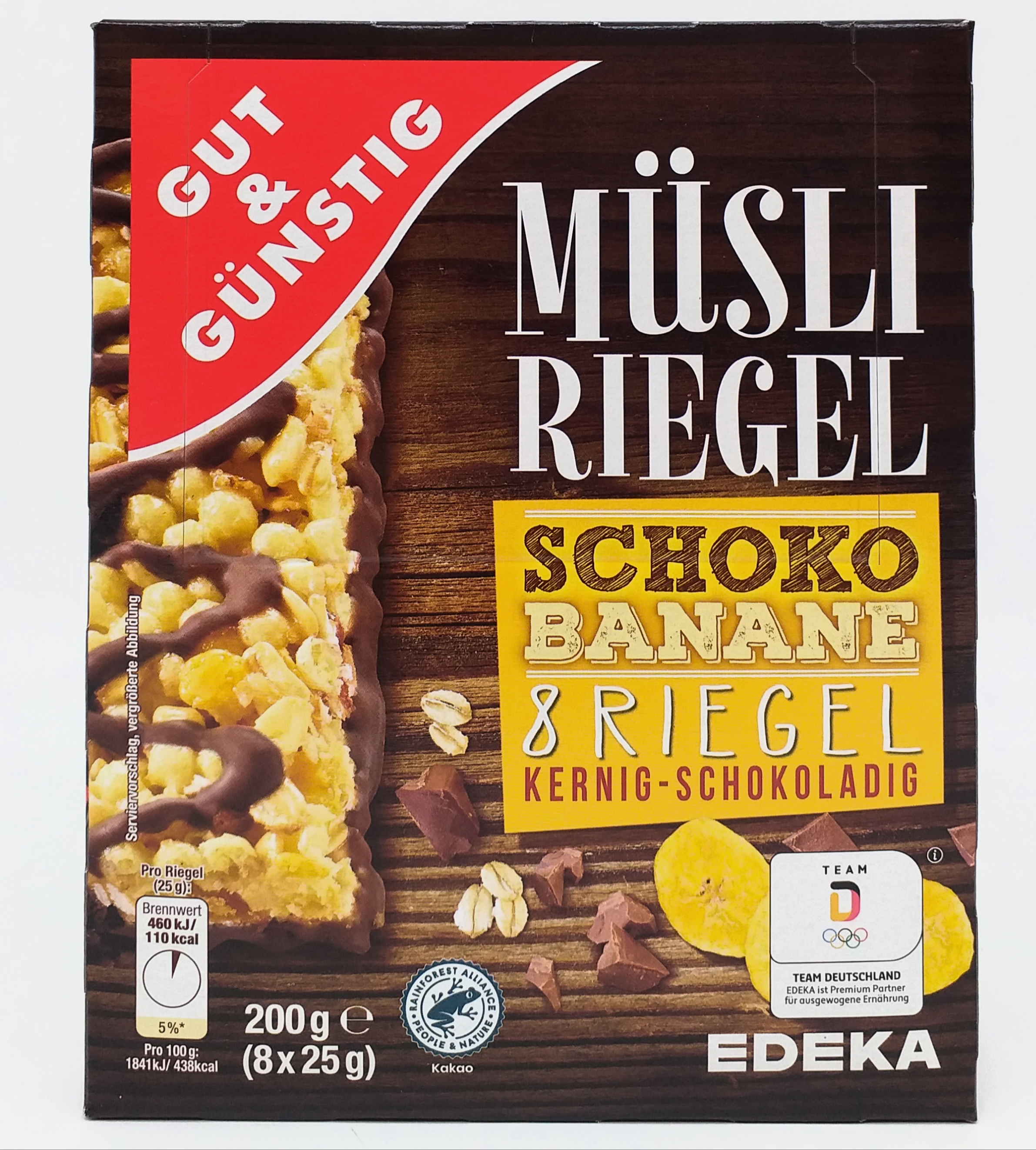 G&G Müsliriegel Schoko-Banane 8x25g 200g