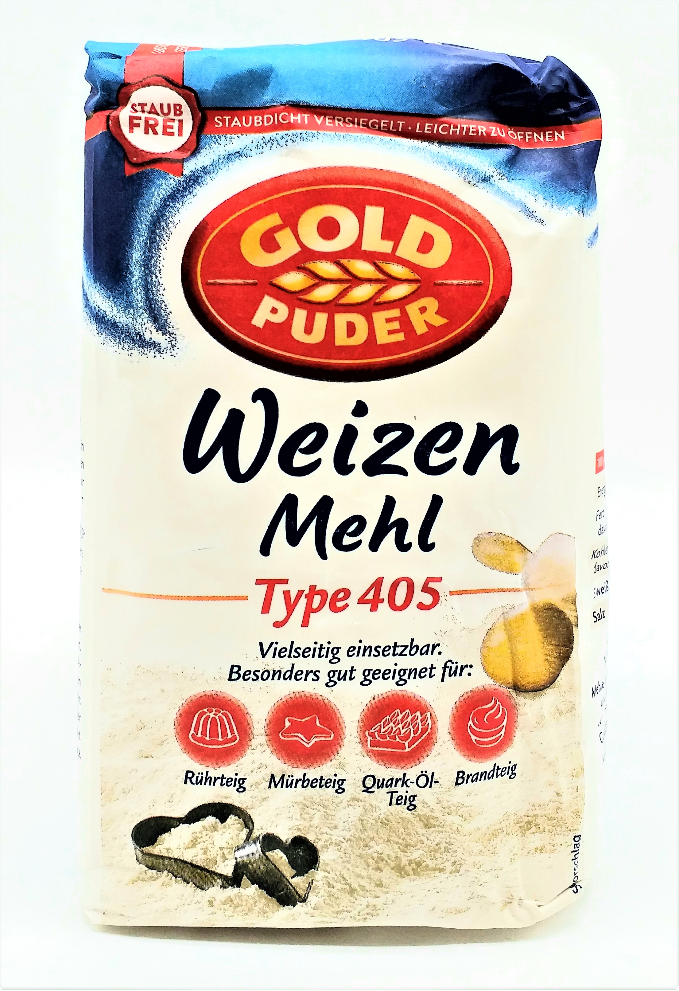 Goldpuder Weizenmehl Type 405 1kg