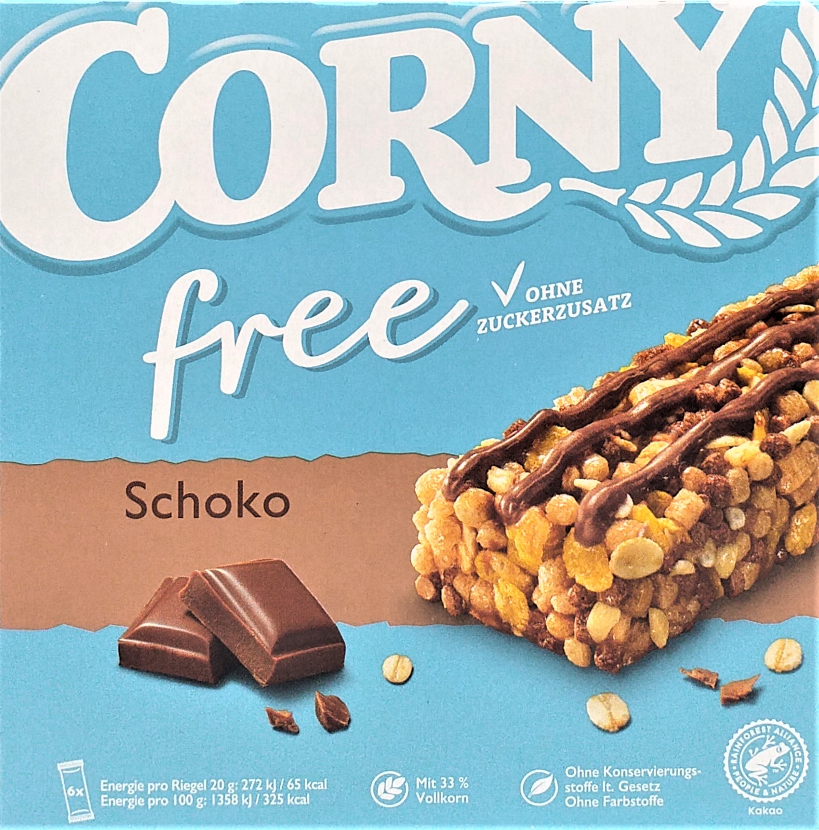 Corny free Schoko Riegel 6ST 120g