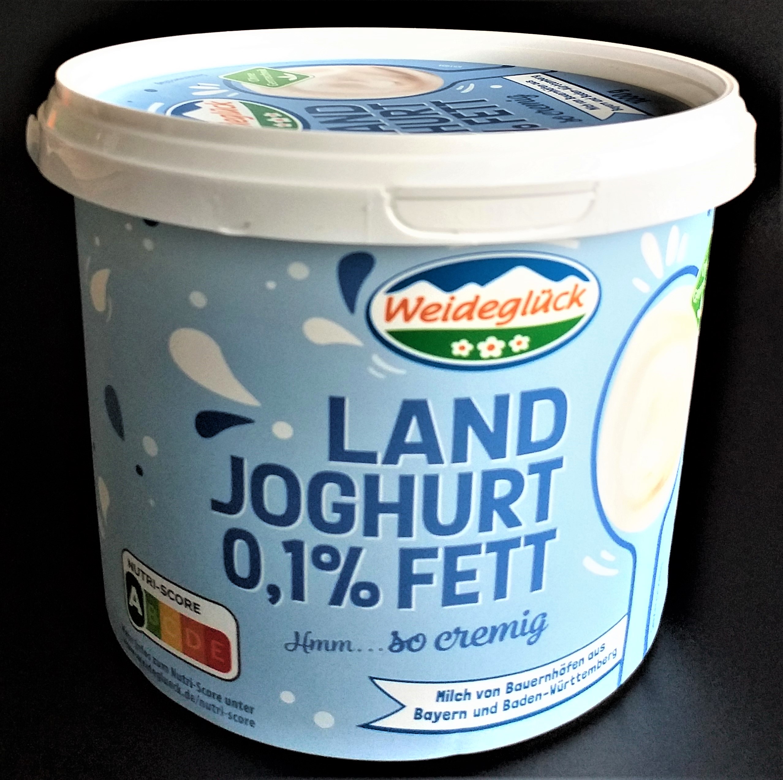 Weideglück Landjoghurt mild 0,1% Fett 1kg