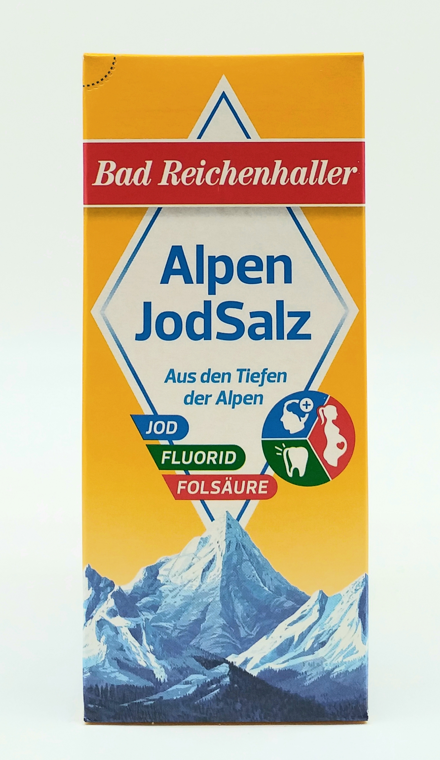 Bad Reichenhaller Alpenjodsalz mit Fluorid 500g