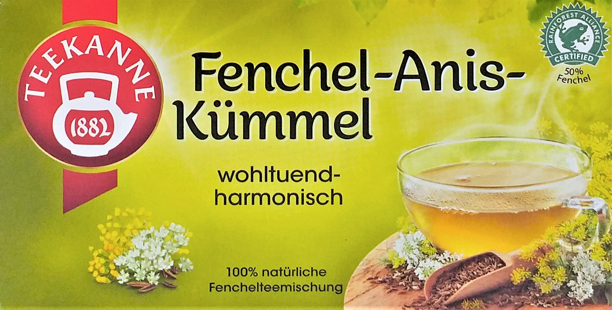 Teekanne Fenchel Anis-Kümmel 60g, 20 Beutel