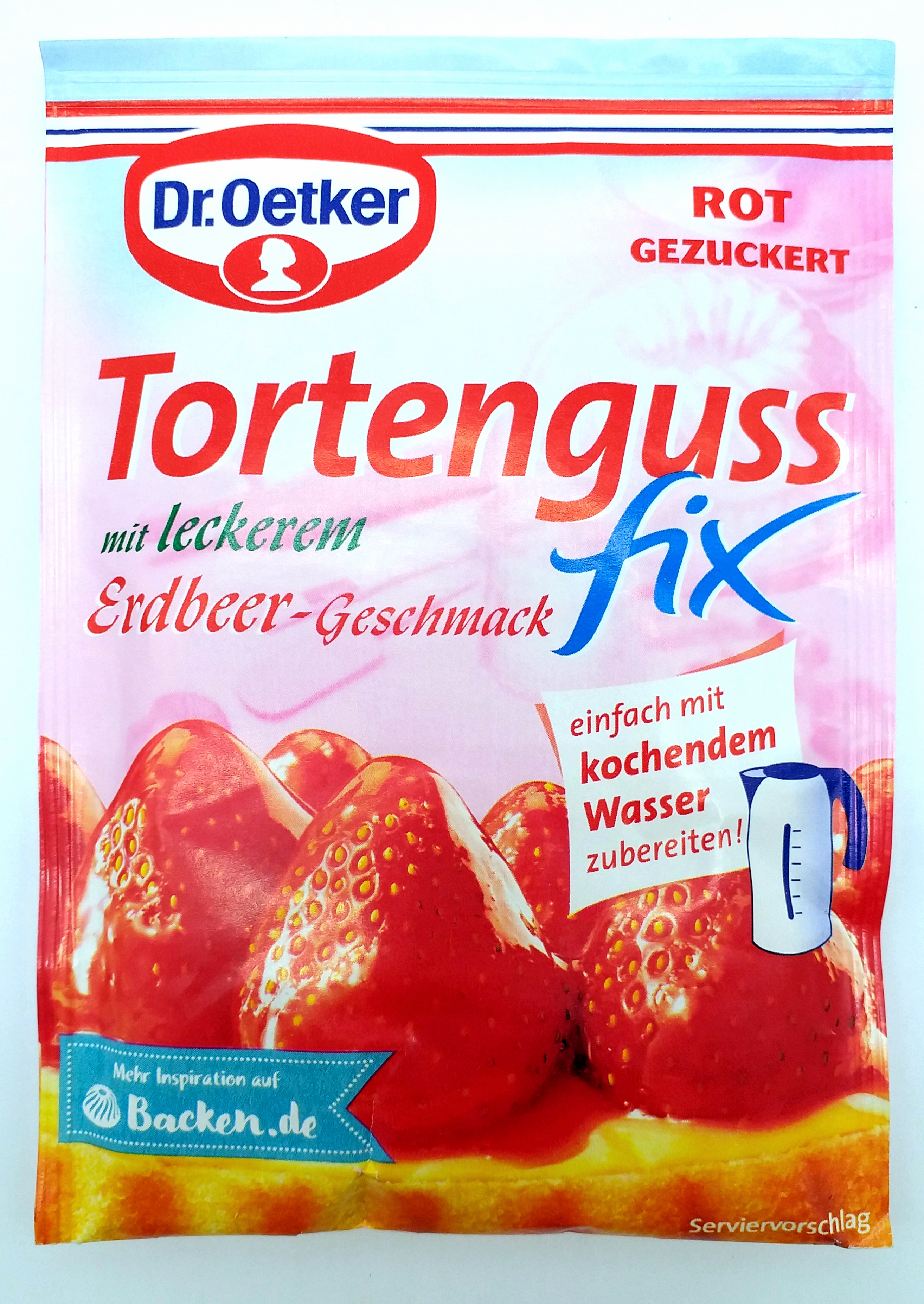 Dr.Oetker Tortenguss Fix Erdbeere  f.250ml 50g
